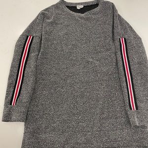american eagle side stripe sweater s
